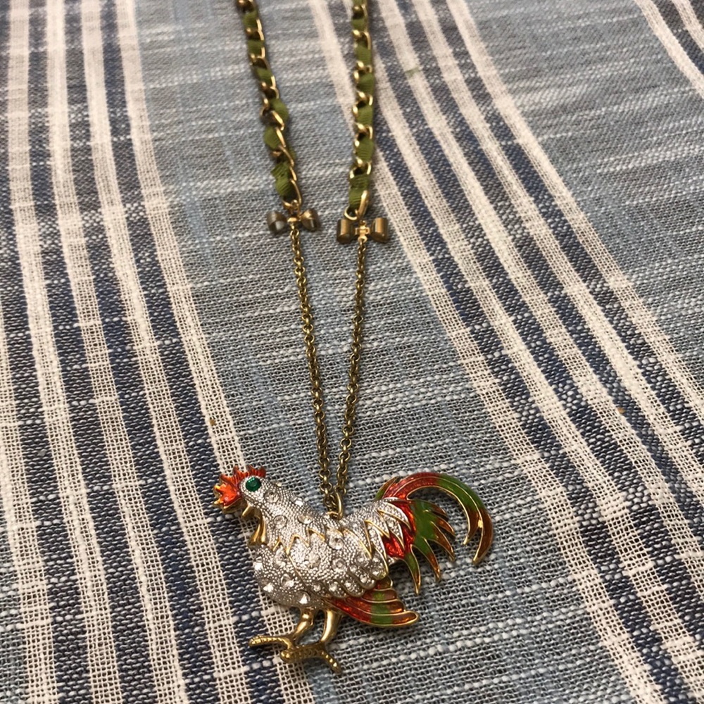 Betsey Johnson Rooster Necklace